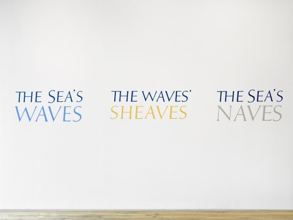 The Sea's Waves 1974 wall painting, with Stuart Barrie